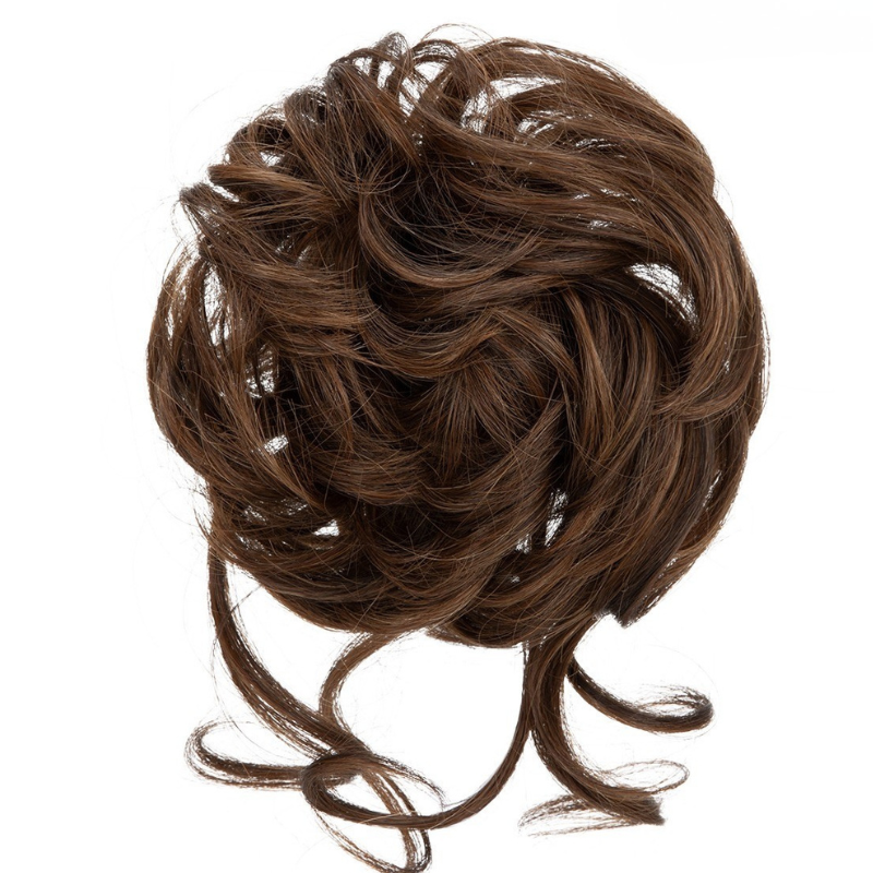 Curly Messy Bun Hair Scrunchie | Synthetic Heat Resistant Bun Hair Piece