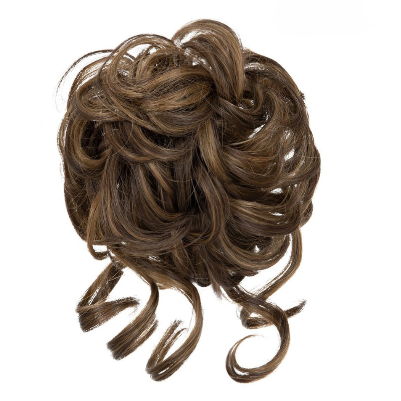 Curly Messy Bun Hair Scrunchie | Synthetic Heat Resistant Bun Hair Piece