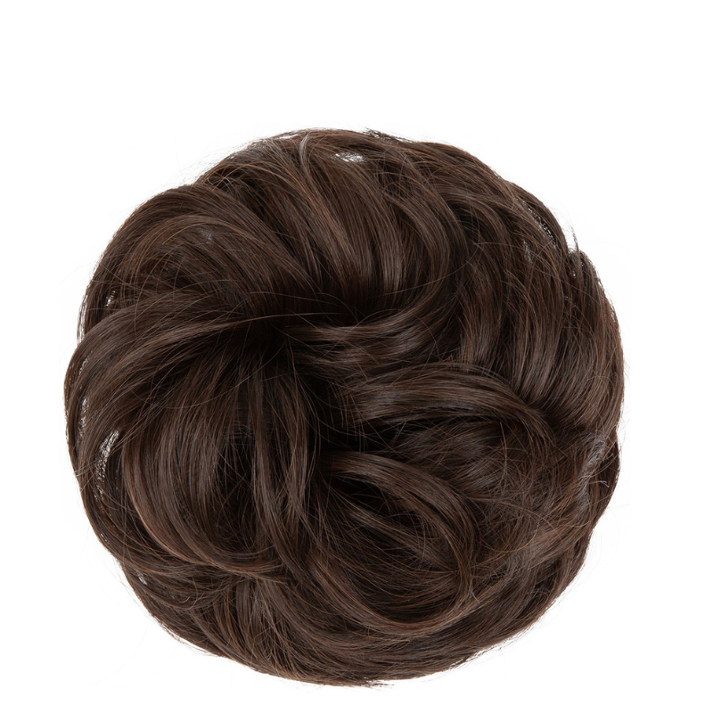 Curly Messy Bun Hair Scrunchie | Synthetic Heat Resistant Hair Piece