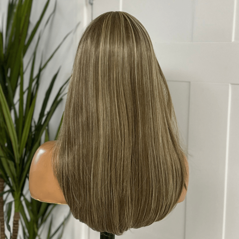 Dark Blonde Monofilament Lace Front Wig | Heat Safe Synthetic-Marina