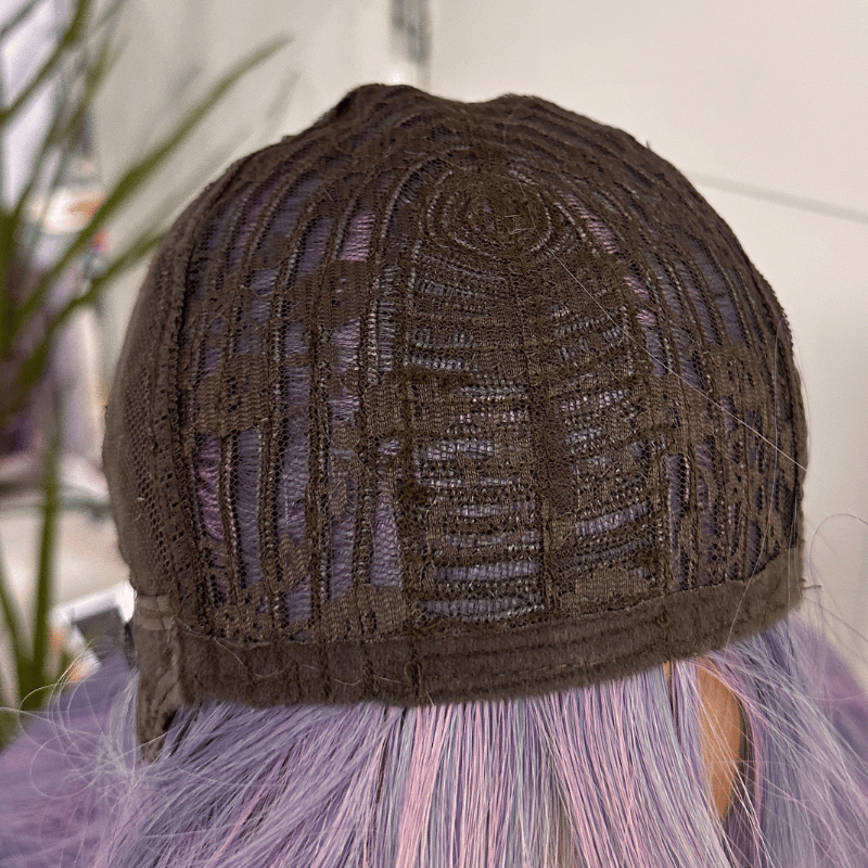 Extra Long Straight Wig with Side Fringe | Lavender Purple |  Synthetic Wig: EWD 30 - estellewigsandmore.co.uk
