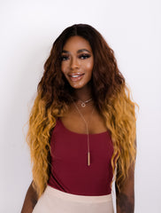 ALILA-Long Curly Layered Synthetic Lace Front Wig