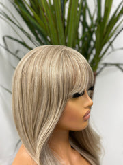 LILI- Light Blonde Mix Layered Synthetic Full Wig