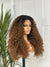 Long Curly Black/ Blonde Ombre Synthetic Lace Front Wig -EWD 42