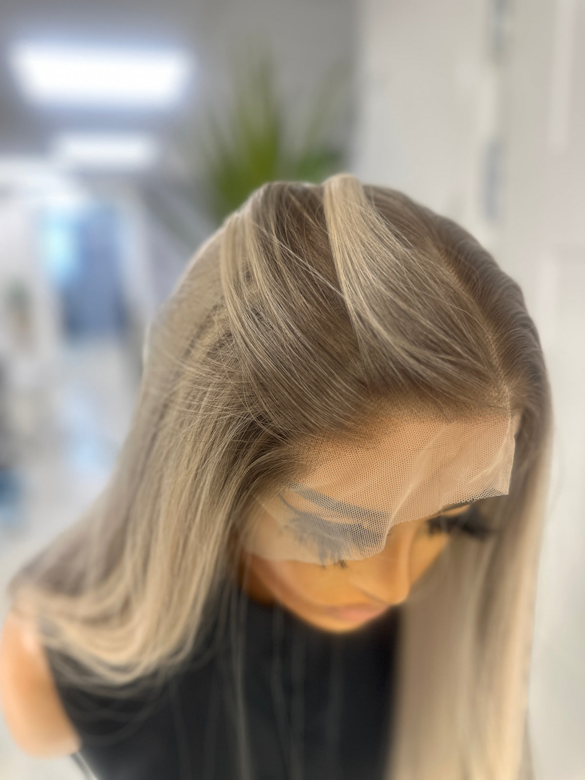 Ice Mocha Blonde Long Straight Lace Front Wig -Amy - estellewigsandmore.co.uk LACE FRONT WIGS