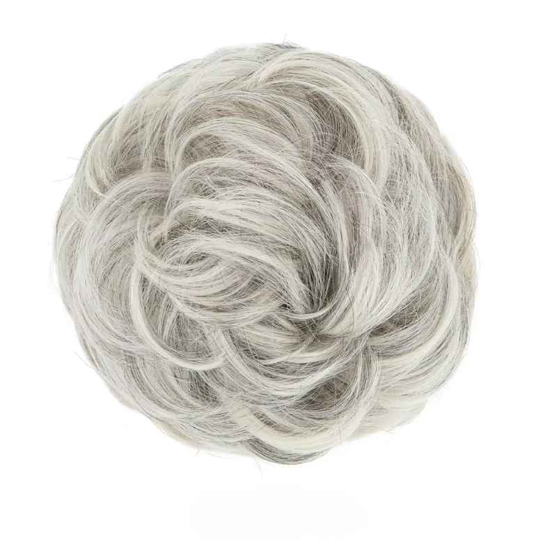 Curly Messy Bun Hair Scrunchie | Synthetic Heat Resistant Hair Piece