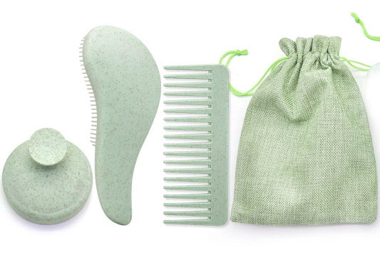 Detangler Hair Brush &amp; Scalp Massager Brush Set - estellewigsandmore.co.uk Hair Accessories