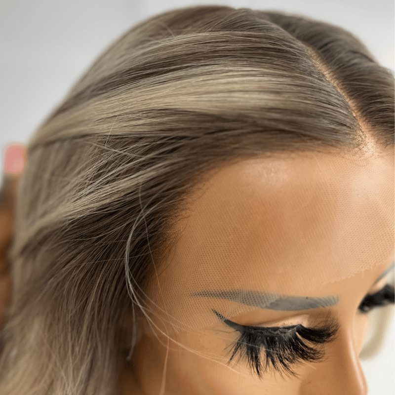 Glueless 14-Inch Blonde Balayage HD Lace Front Wig | 100% Human Hair | Beginner-Friendly-Livia - estellewigsandmore.co.uk Human Hair Lace Front Wig