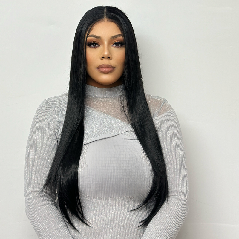 ILARIA- Long Straight 13*6 Synthetic Lace Frontal Wig