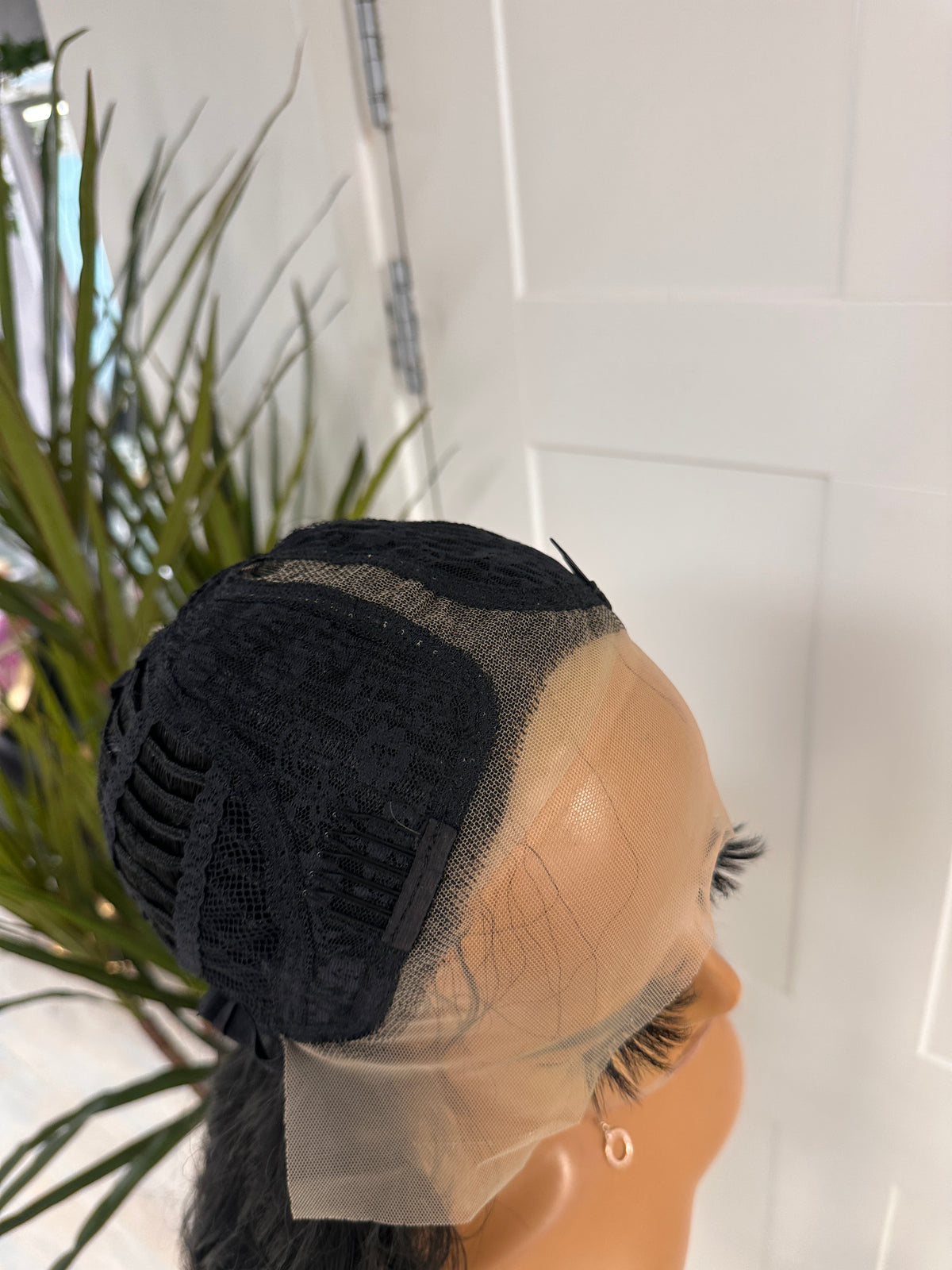 Jet Black Long Wavy Wig | T Part Lace Frontal |22-24” -EWD 45 - estellewigsandmore.co.uk