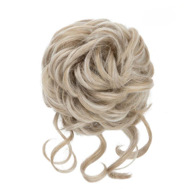 Curly Messy Bun Hair Scrunchie | Synthetic Heat Resistant Bun Hair Piece