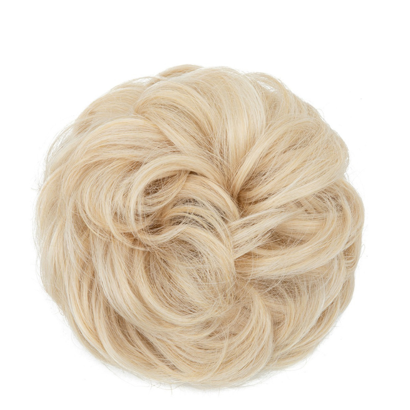 Curly Messy Bun Hair Scrunchie | Synthetic Heat Resistant Hair Piece