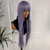 Extra Long Straight Wig with Side Fringe | Lavender Purple |  Synthetic Wig: EWD 30 - estellewigsandmore.co.uk
