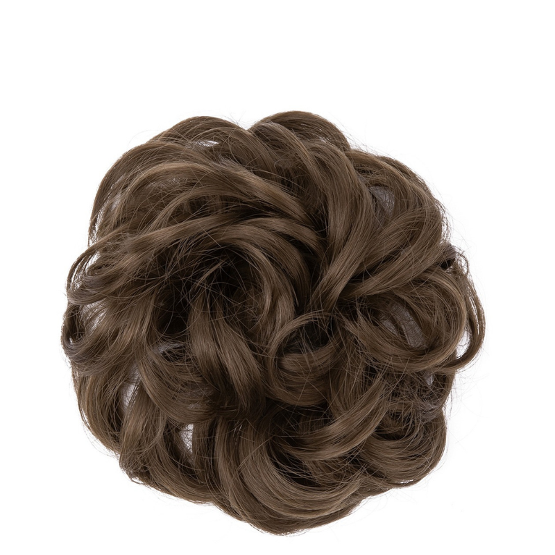 Curly Messy Bun Hair Scrunchie | Synthetic Heat Resistant Hair Piece