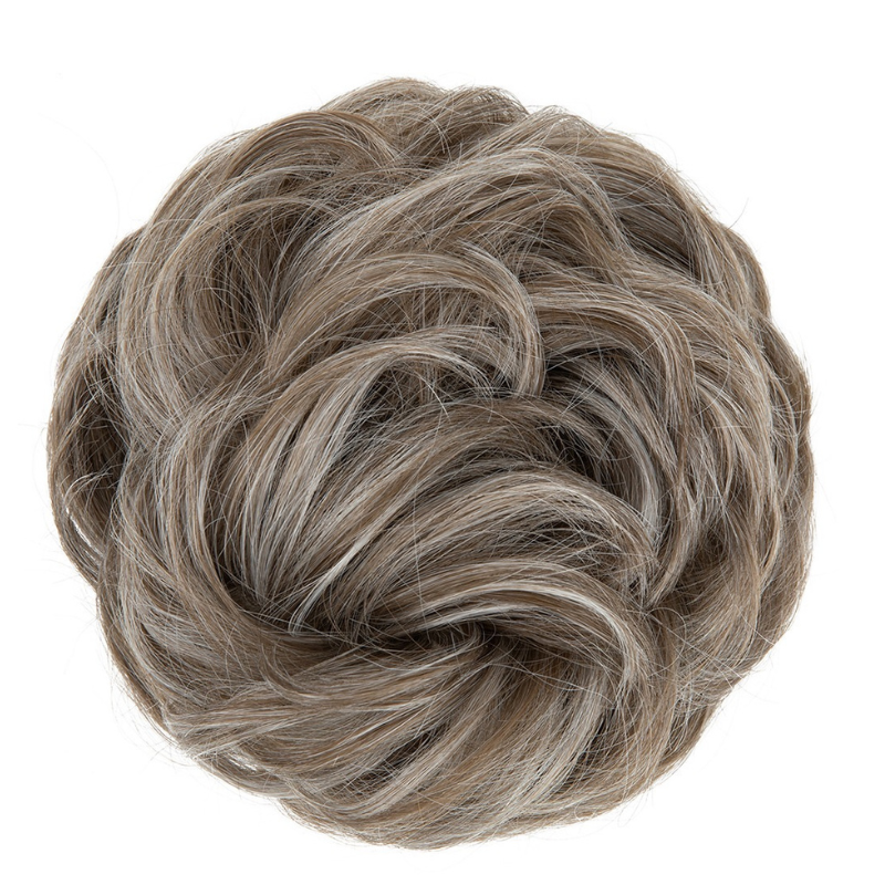Curly Messy Bun Hair Scrunchie | Synthetic Heat Resistant Hair Piece
