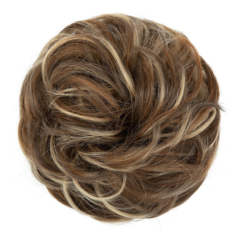 Curly Messy Bun Hair Scrunchie | Synthetic Heat Resistant Hair Piece