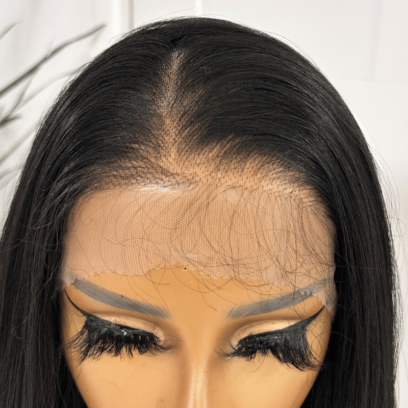 Straight Natural Black| Heat Safe Synthetic Lace Front- Chantilly