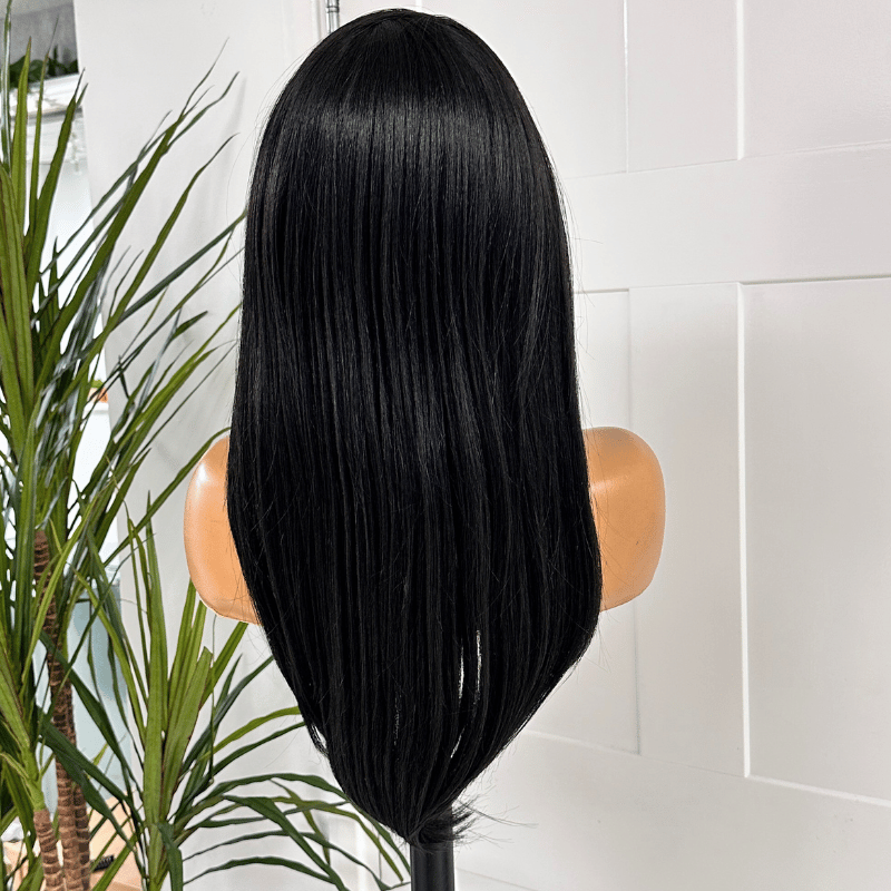 Straight Natural Black| Heat Safe Synthetic Lace Front- Chantilly