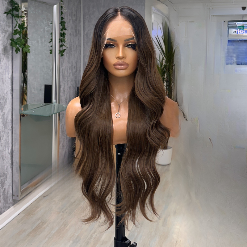 Jessie- 24 Inch Brown Lace Front Wig | 13x6 Free Part | Heat Safe Synthetic - estellewigsandmore.co.uk