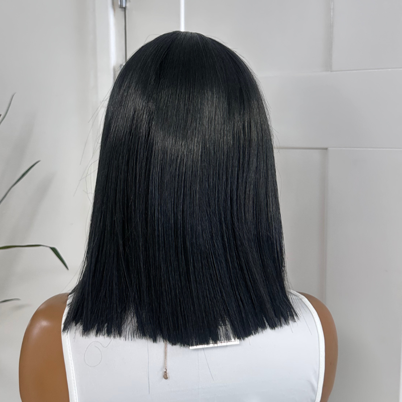 EWD 159-12" Natural Black Bob 13×4 Lace Front Wig | Final Sale