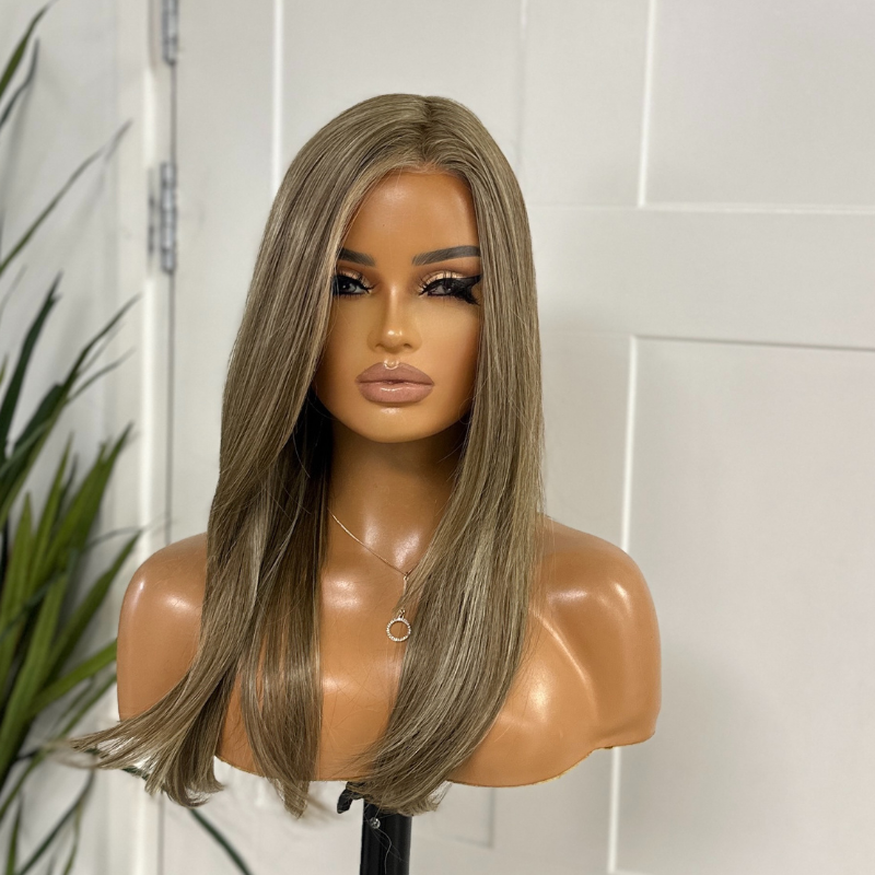 Dark Blonde Monofilament Lace Front Wig | Heat Safe Synthetic-Marina