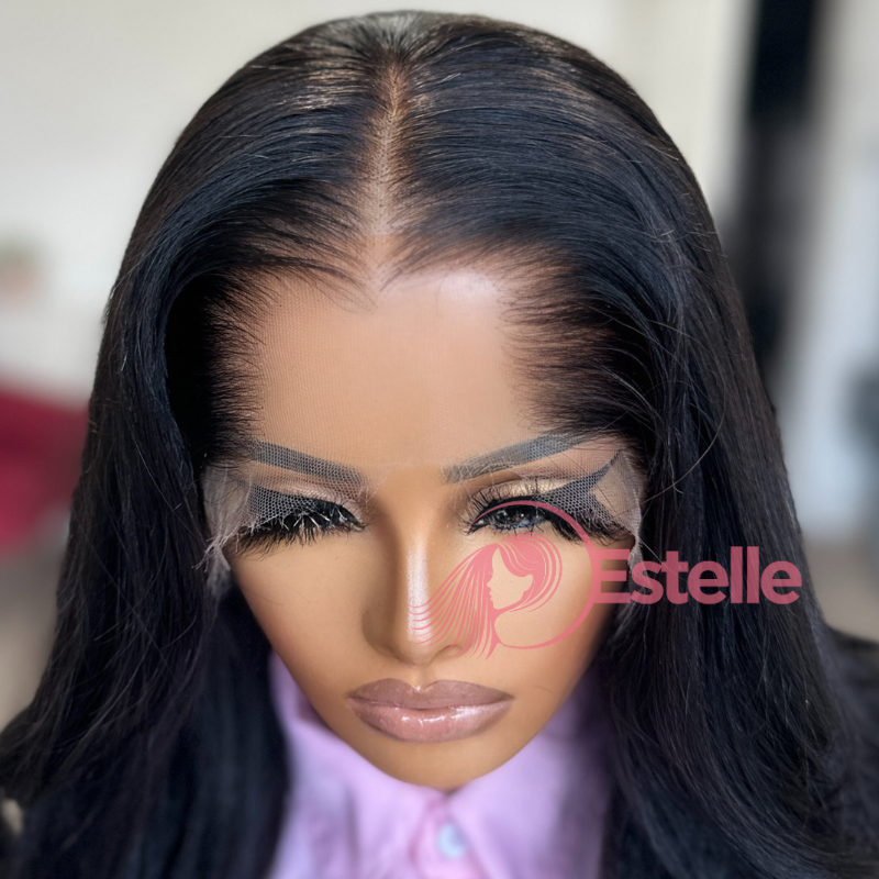 18” Yaki Straight Human Hair HD Lace Frontal Wig-ADA - estellewigsandmore.co.uk Human Hair Wigs