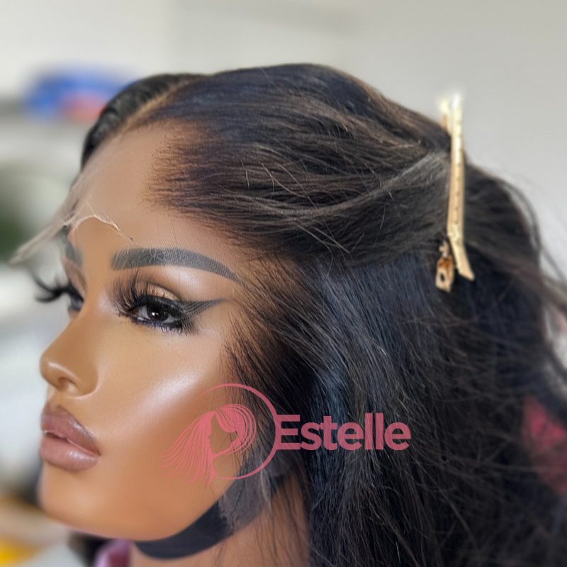 18” Yaki Straight Human Hair HD Lace Frontal Wig-ADA - estellewigsandmore.co.uk Human Hair Wigs