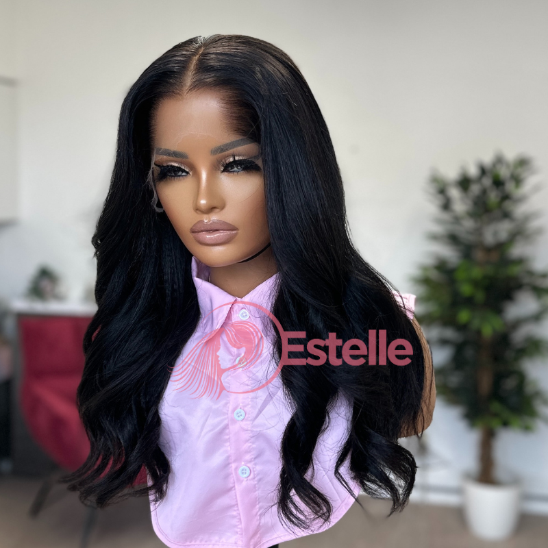 18” Yaki Straight Human Hair HD Lace Frontal Wig-ADA - estellewigsandmore.co.uk Human Hair Wigs