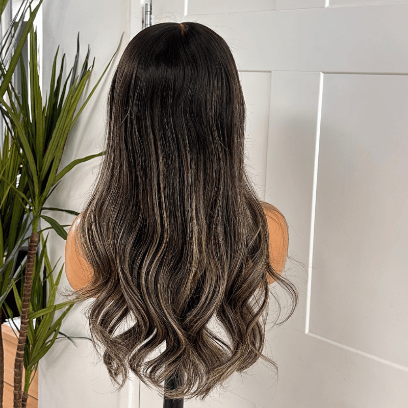 18’’ Black/Blonde Human Hair HD lace Front Wig-Alina - estellewigsandmore.co.uk Human Hair Wigs