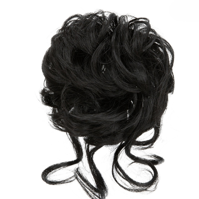 Curly Messy Bun Hair Scrunchie | Synthetic Heat Resistant Bun Hair Piece