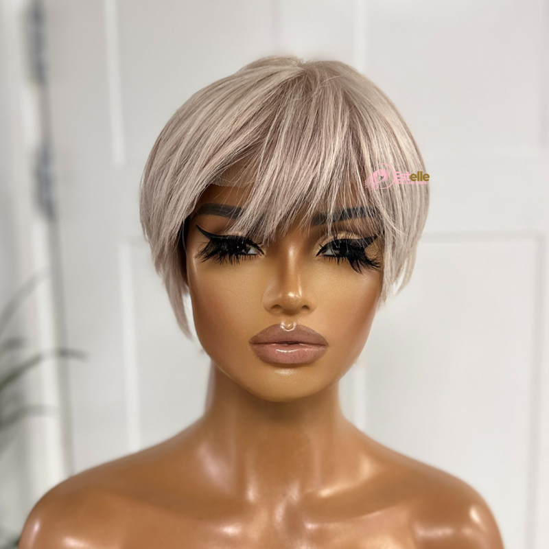 Cheap short blonde human hair wigs best sale