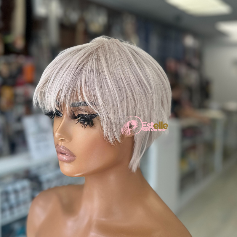 Full lace human hair wigs short best sale