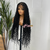 Black Long  Braided Full  Lace  Wig -BRASKA 05