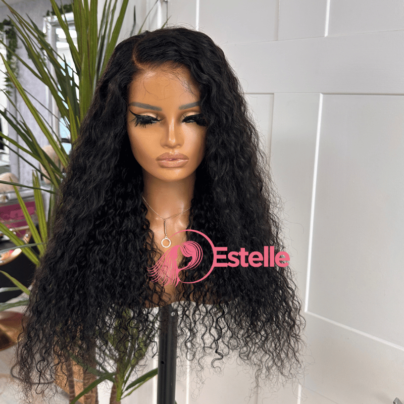 22” Loose Curly Human Hair Lace Closure Wig -Tess - estellewigsandmore.co.uk Human Hair Lace Front Wig