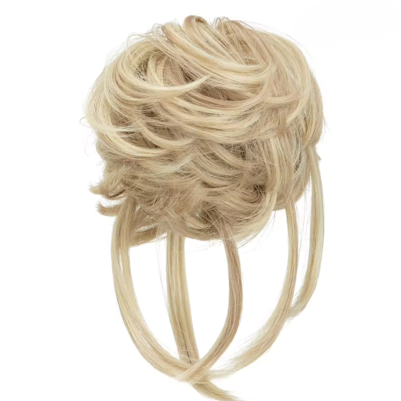 Messy Claw Clip Bun Hair Extension | Heat-Friendly Synthetic Updo Hairpiece