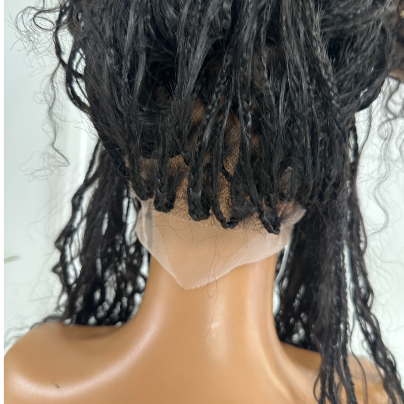 Black Knotless Boho Braids Full Lace Wig -NADIA - estellewigsandmore.co.uk braided wig