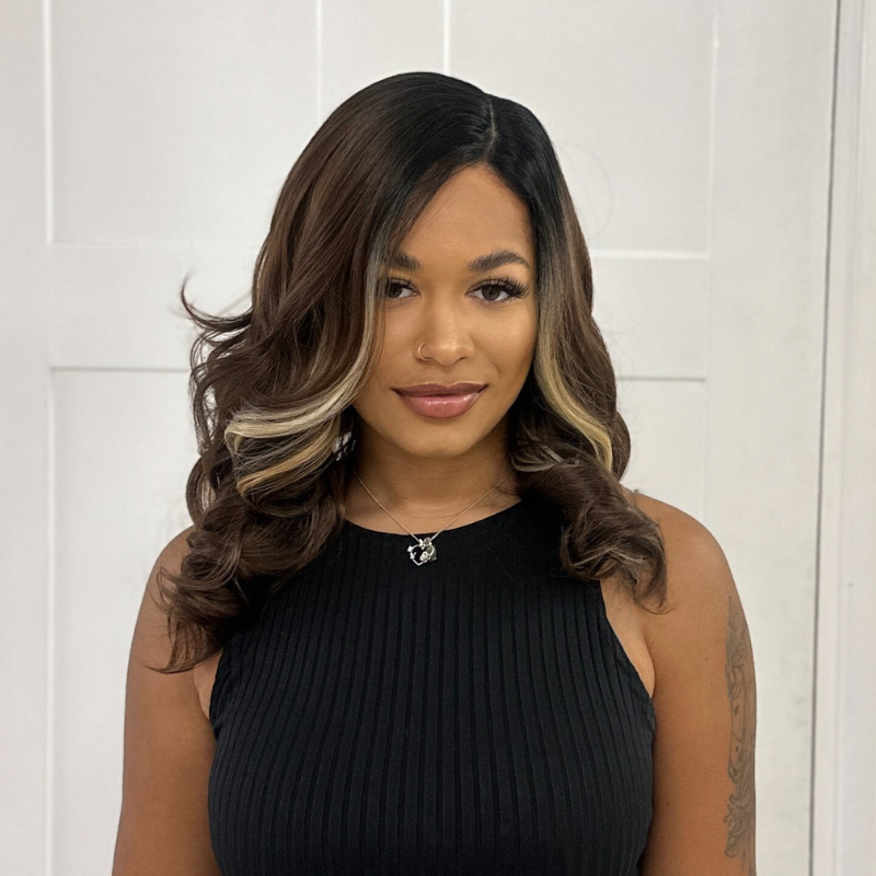 SONIA-  Brown Layred Synthetic Lace Front Wig - estellewigsandmore.co.uk