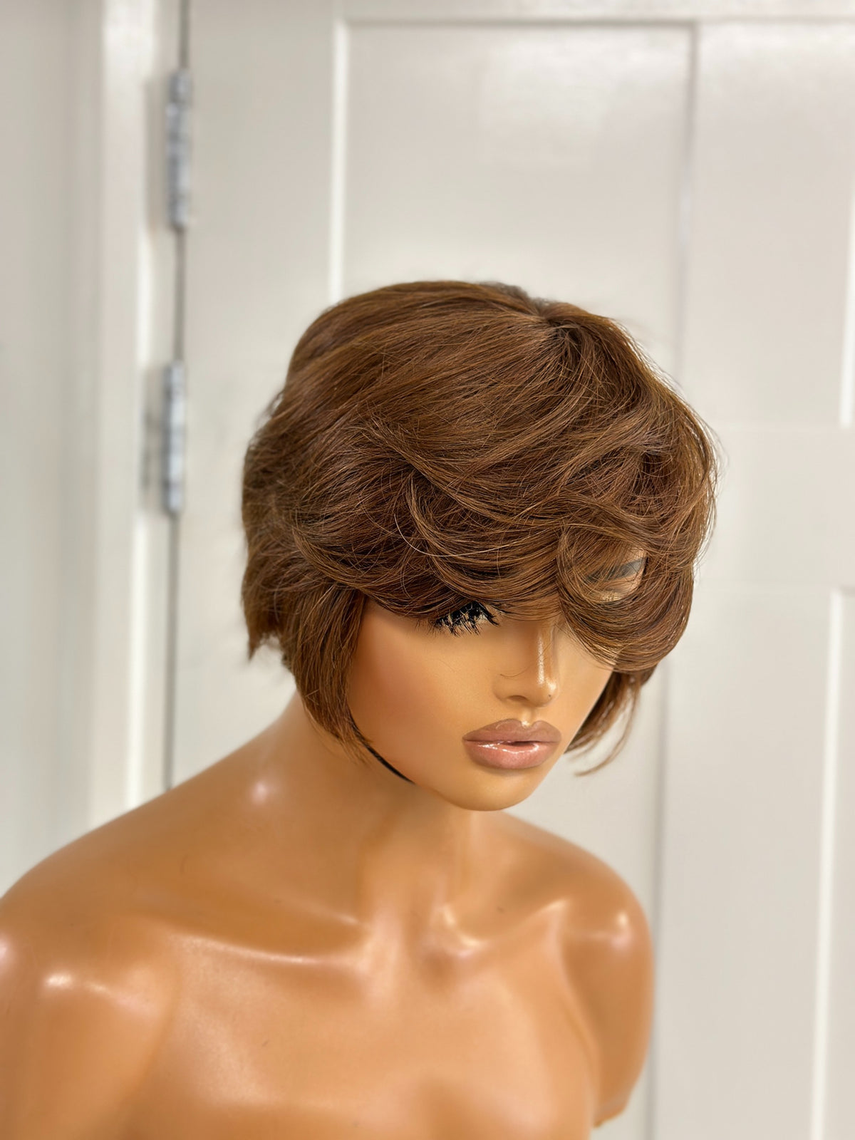 8 inches Short 100% Human Hair Full Wig- ARIA - estellewigsandmore.co.uk Human Hair Lace Front Wig