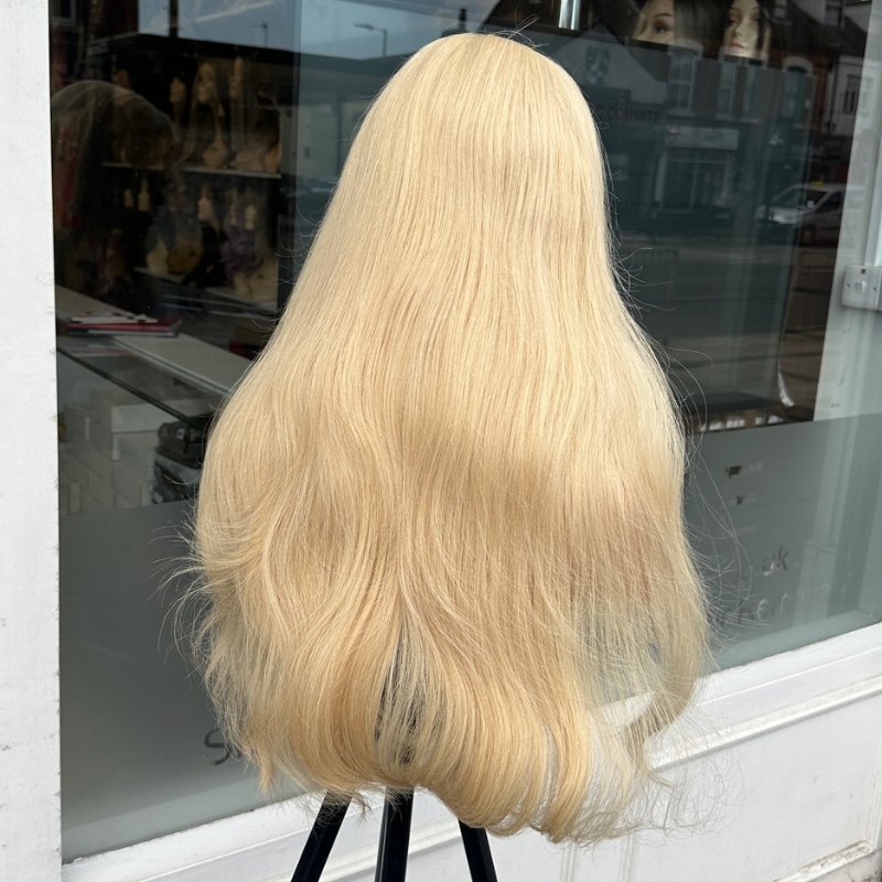 20 inches Light Blonde  Human Hair Lace Frontal Wig-LAYLA - estellewigsandmore.co.uk