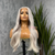20 inches Platinum  Blonde Human Hair Lace Front Wig-CARTIA - estellewigsandmore.co.uk