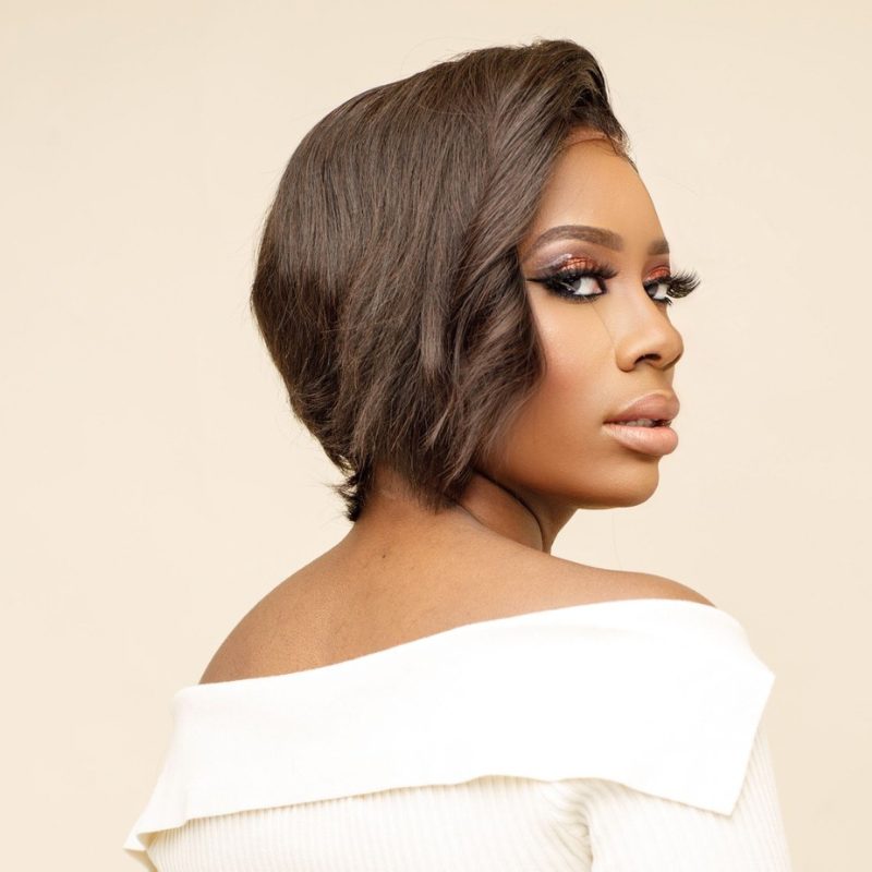 VOGUE - 8&#39;&#39; 100% Human Hair Pixie Cut Lace Front Wig - estellewigsandmore.co.uk Human Hair Lace Front Wig