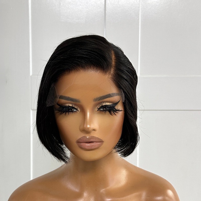 VOGUE - 8&#39;&#39; 100% Human Hair Pixie Cut Lace Front Wig - estellewigsandmore.co.uk Human Hair Lace Front Wig