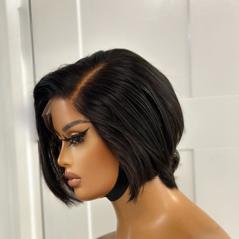 VOGUE - 8&#39;&#39; 100% Human Hair Pixie Cut Lace Front Wig - estellewigsandmore.co.uk Human Hair Lace Front Wig