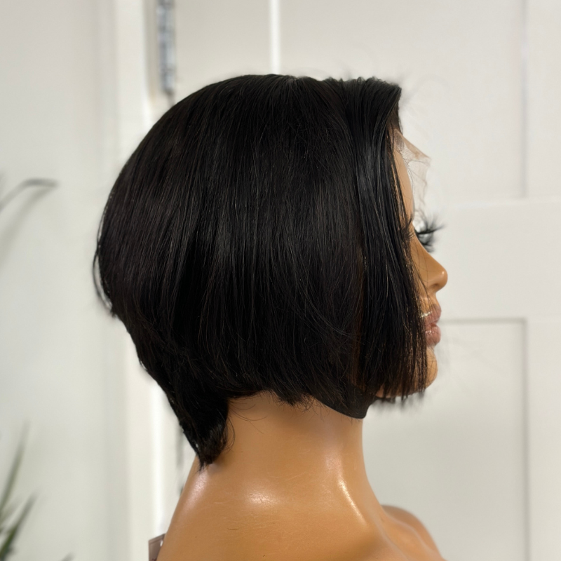 VOGUE - 8&#39;&#39; 100% Human Hair Pixie Cut Lace Front Wig - estellewigsandmore.co.uk Human Hair Lace Front Wig