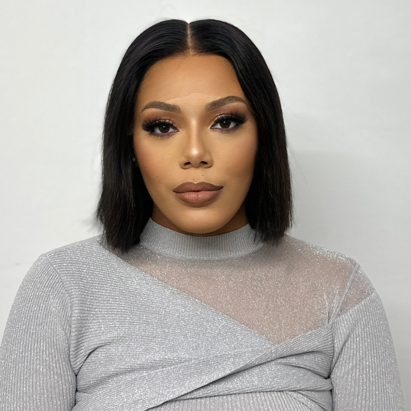 10 inches Bob Human Hair HD Lace Frontal Wig - estellewigsandmore.co.uk