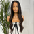 22 inches Black/Brunette HD Lace Front Human Hair Wig-ADITI - estellewigsandmore.co.uk