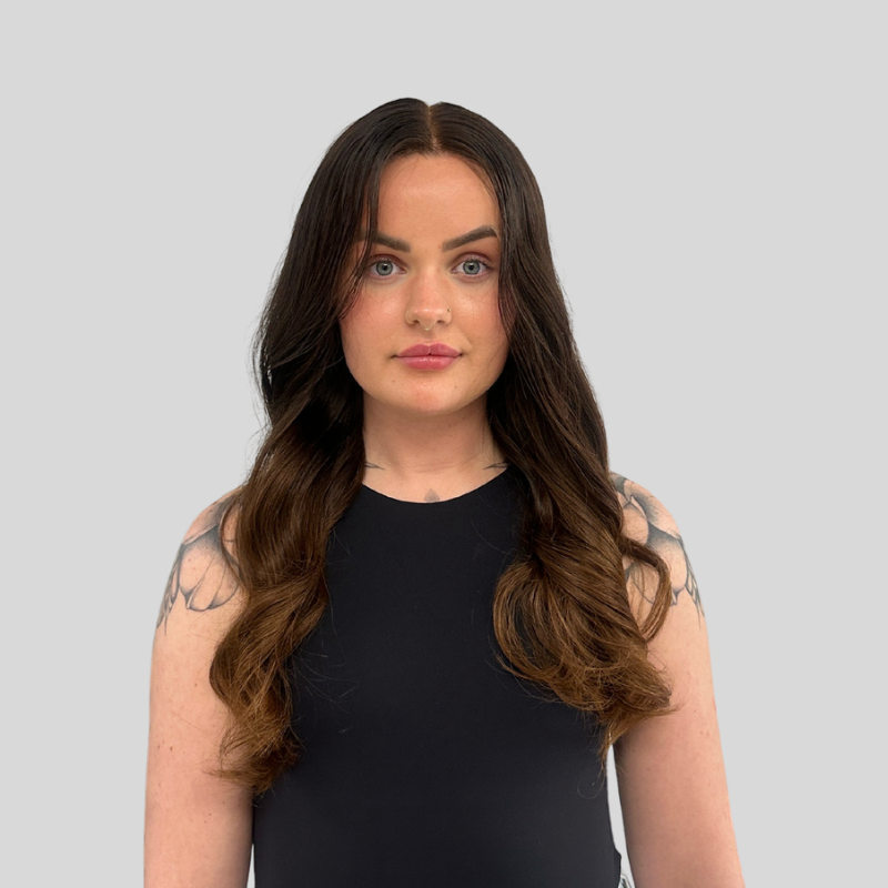 ASHA-18''Ombre Brunette Human Hair HD Lace Frontal Wig-Medium Cap - estellewigsandmore.co.uk
