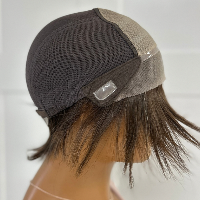 Short Chocolate Brown Full Lace Human Hair Wig-AMOR - estellewigsandmore.co.uk Human Hair Wig