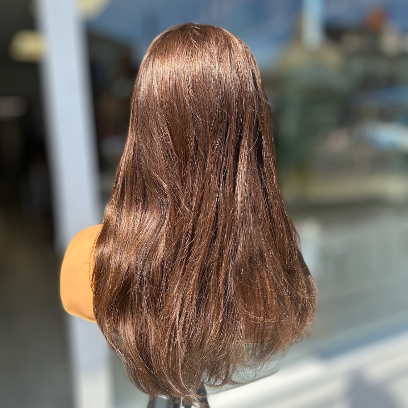 16 inches Chocolate Brown Human Hair HD Lace Frontal Wig-SAM - estellewigsandmore.co.uk human hair wig