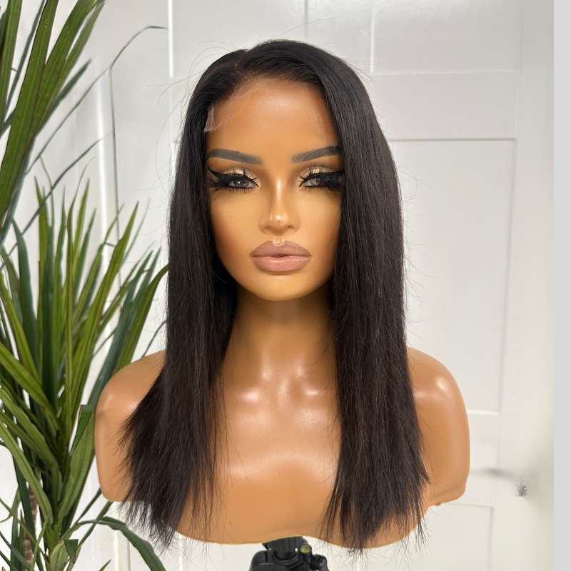 12 inches Straight Bob 5*5 HD Lace Closure Human Hair Wig-LORNA - estellewigsandmore.co.uk Human Hair Wig